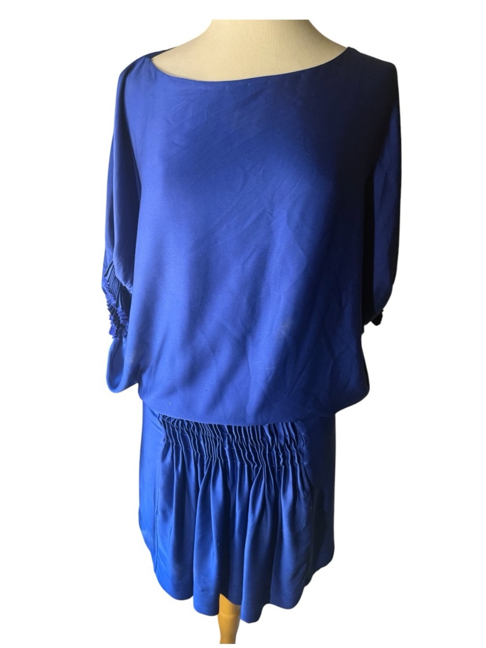 Diane von Furstenberg Blue Silk Blend Dress